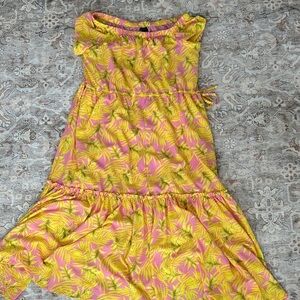 Coco Reef Vibrant Pink and Yellow Kids Dress